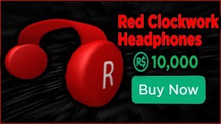 Buying Roblox Red Clockwork Headphones For 10 000 Robux دیدئو Dideo - workclock headphones roblox id